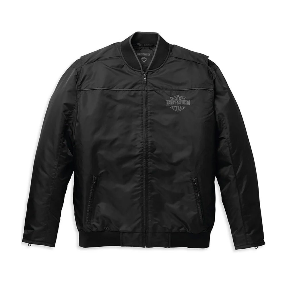 01 Harley-Davidson Casual Jacket black timeless Bar & Shield model 98402-22VM front view