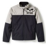 Harley-Davidson Men's Water Repellent Jacket | Willie G. Skull Softshell, Black/.Grey 97413-25VM - Image 4