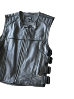 Men's Motorcycle Vest - Harley-Davidson Swat II Leather - Image 5