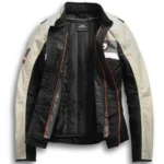 Harley-Davidson Women's Fennimore Riding Colorblocked Functional Jacket, White/Black/Orange 98287-19VW - Image 3
