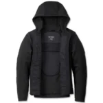 Harley-Davidson Women's Hooded Fleece Jacket - Harley-Davidson Deflector, Black 98112-23VW - Image 2