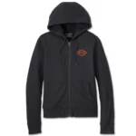 Cora Mesh 2.0 Jacket - Women's Motorcycle Riding Gear | Harley-Davidson 3-IN-1 Jacket, Black/Orange 98144-23VW - Image 4