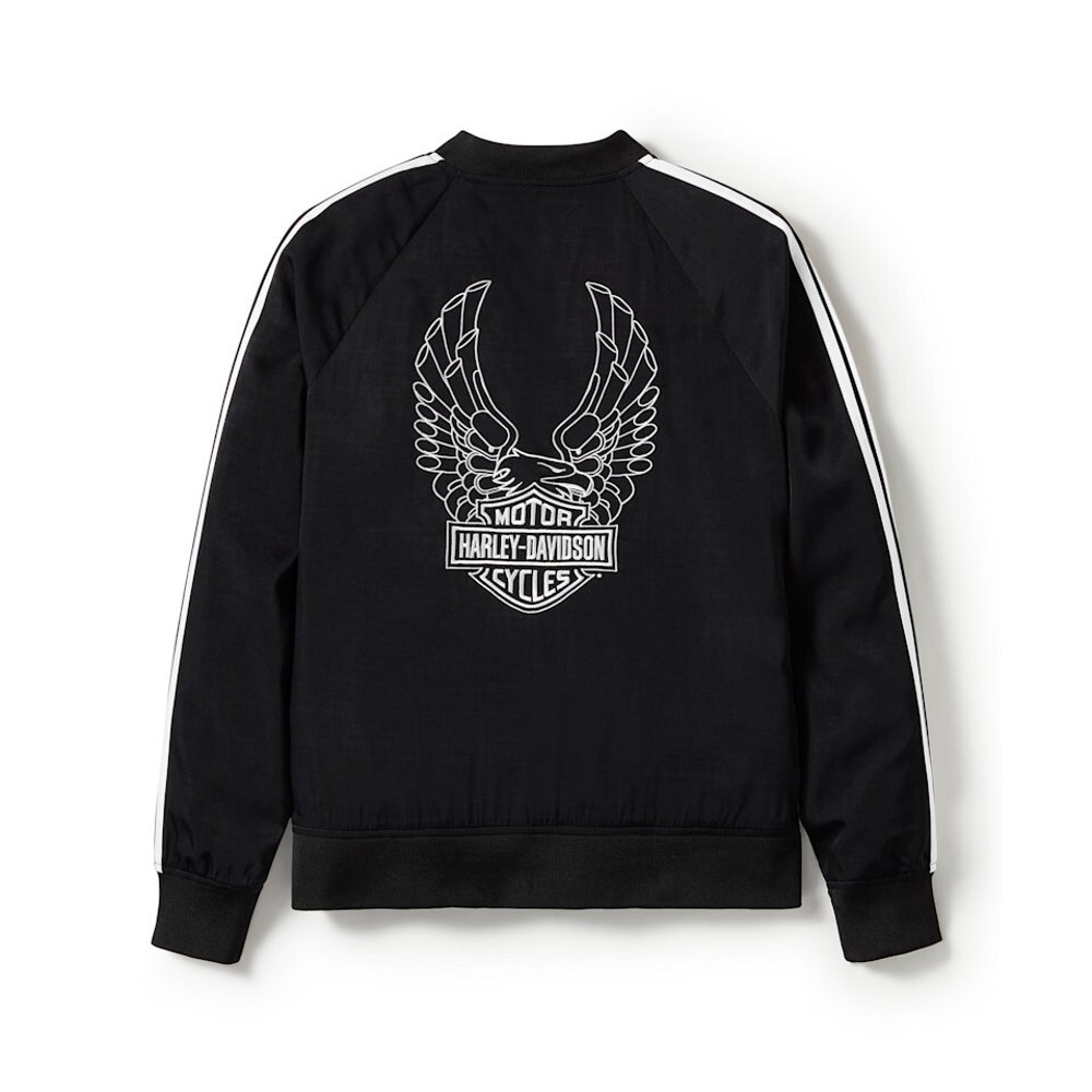 2_imresizer (1) Bomber jacket for women with Freedom Eagle embroidered design