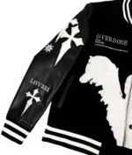 777 Varsity Jacket | Black O-Ver-Dose Letterman Jacket - Image 4