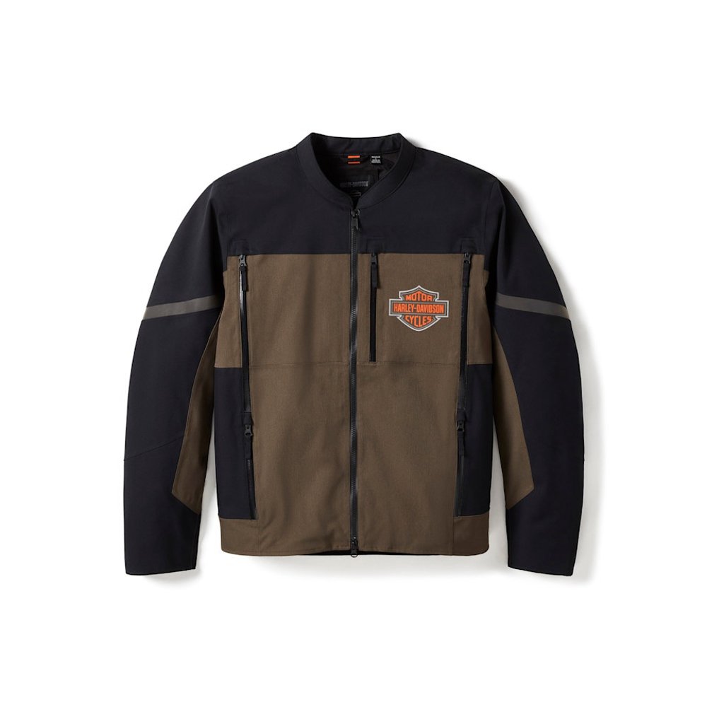 1 (2)_imresizer Front view of Harley-Davidson men's motorbike jacket 97133-25VM with waterproof CE protection