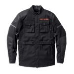 Black jacket for men Harley-Davidson Quest Triple Vent motorcycle jacket with armor and waterproof protection