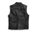 “Leather Vest Men | Premium Harley-Davidson Classic Motorcycle Foster Vest” - Image 2