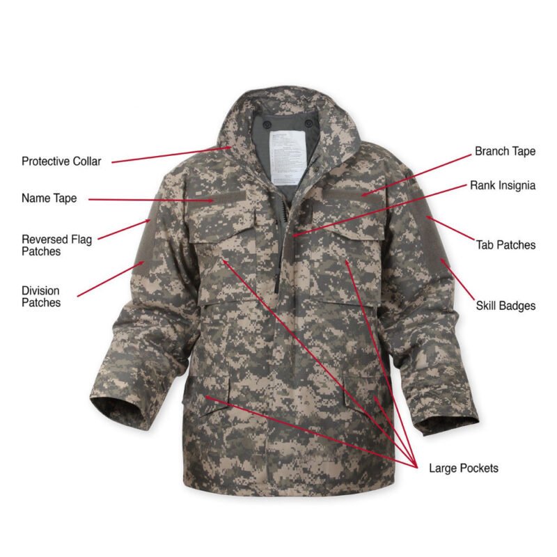 Acu Digital M65 Field Jacket Camo – front view