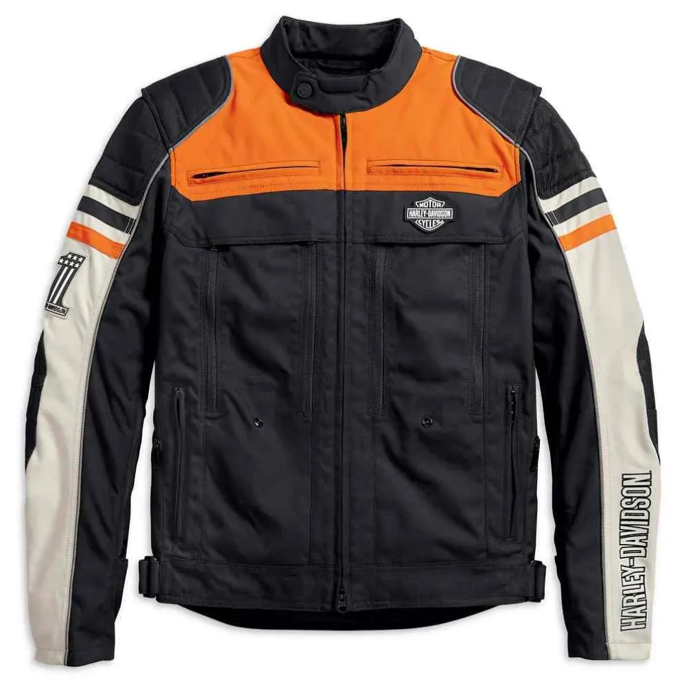Lite Riding Jacket Harley-Davidson Metonga Switchback black lightweight motorcycle jacket for men