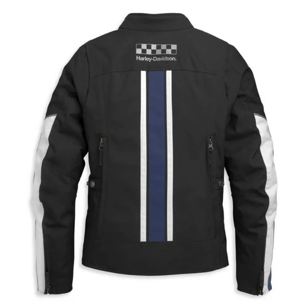 Harley-Davidson Women’s MKE Mile Triple Vent Waterproof Jacket black breathable waterproof motorcycle riding jacket with ventilation system