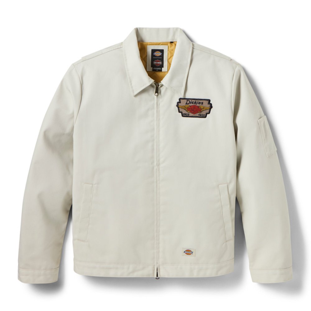 Dickies Harley-Davidson Jacket Bone quilted Eisenhower jacket front view