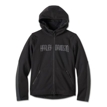 Hooded Riding Fleece Jacket, Willie G Skull graphic women's riding fleece, part number 98107-25VW