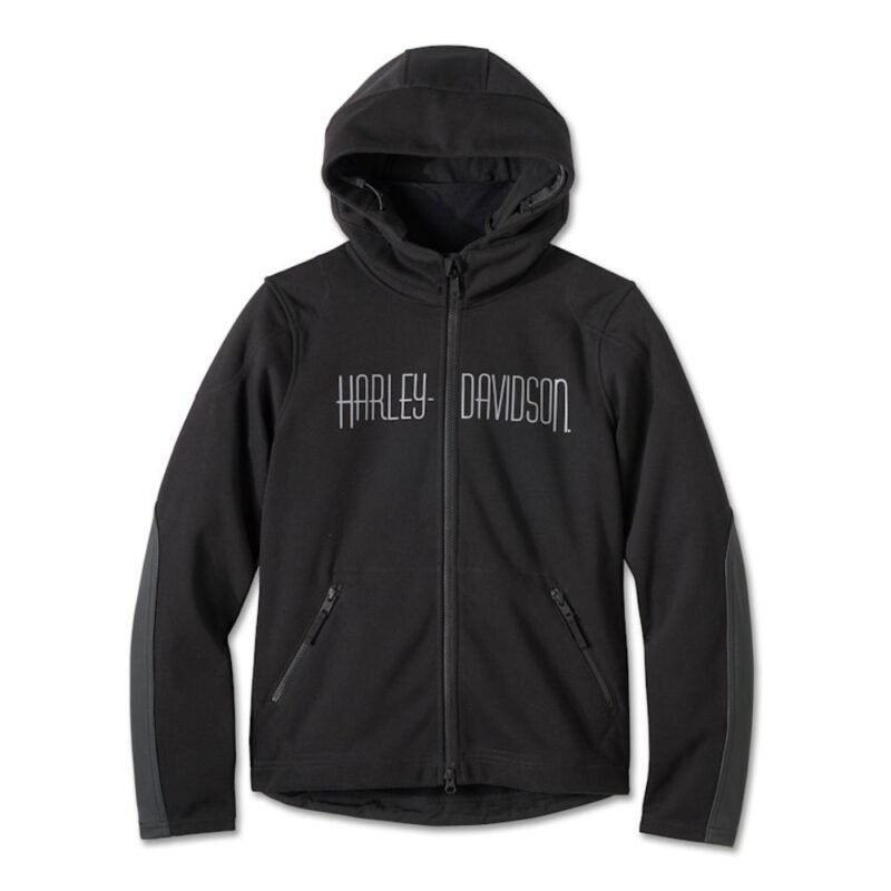 Hooded Riding Fleece Jacket, Willie G Skull graphic women's riding fleece, part number 98107-25VW