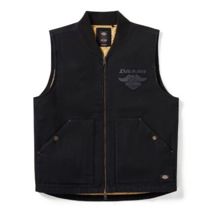 Harley Davidson Dickies Vest quilted canvas anthracite style 96575-25VM