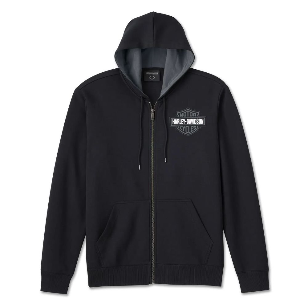 Men's Hoodie – Spirit of Freedom Zip-Up by Harley-Davidson (96523-24VM) Men Hoodie Harley-Davidson Spirit of Freedom zip-up 96523-24VM