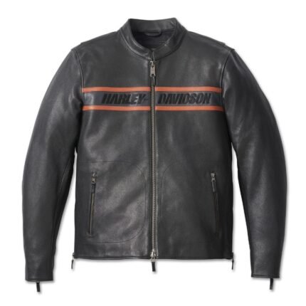 Victory Men Leather Jacket Harley-Davidson Victory Lane II Black 98000-23VM