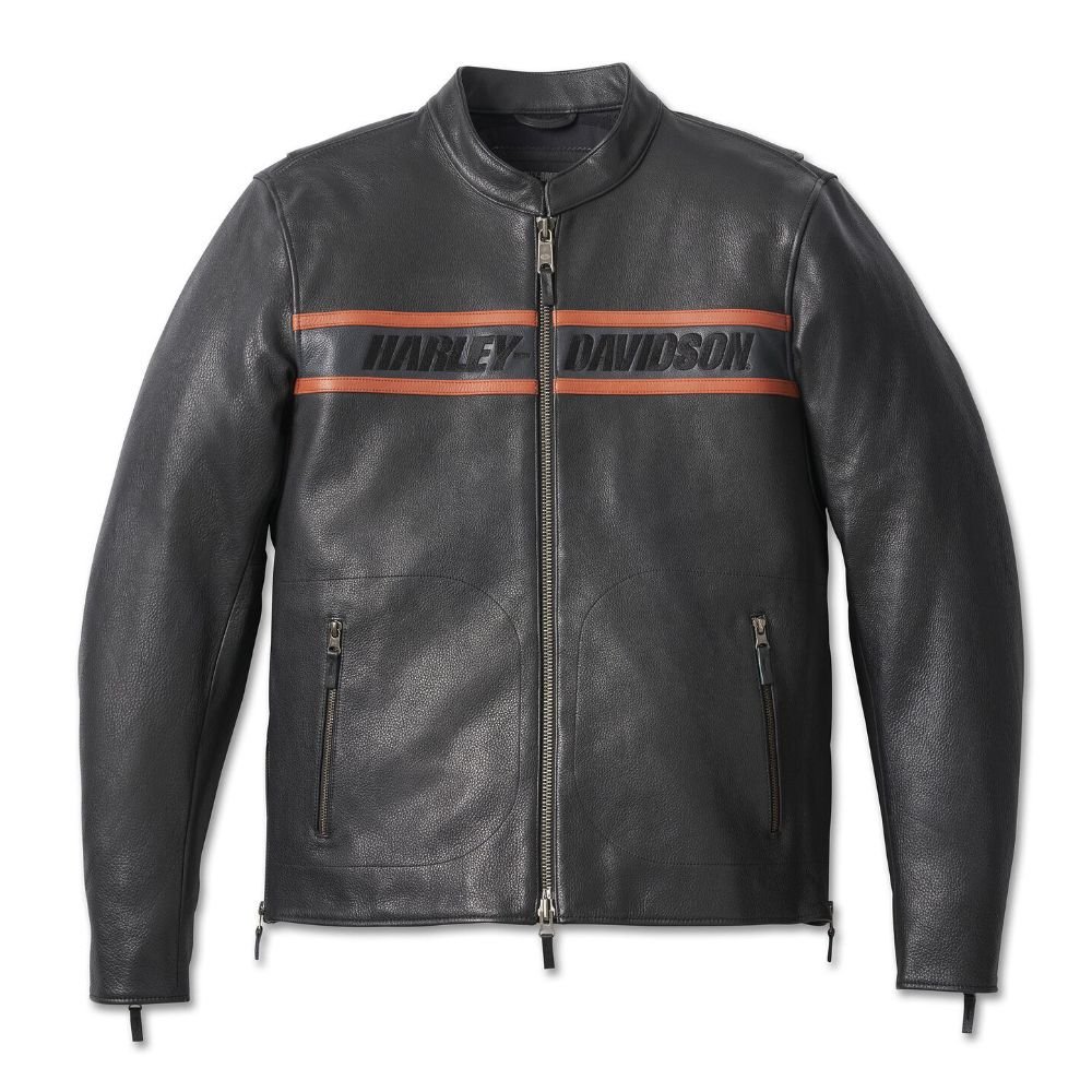 Victory Men Leather Jacket Harley-Davidson Victory Lane II Black 98000-23VM