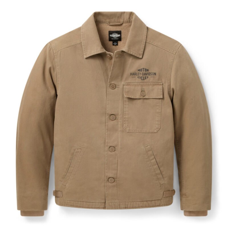 Deck Jacket Timber Line, Harley-Davidson Originals A2 style with rugged cotton construction