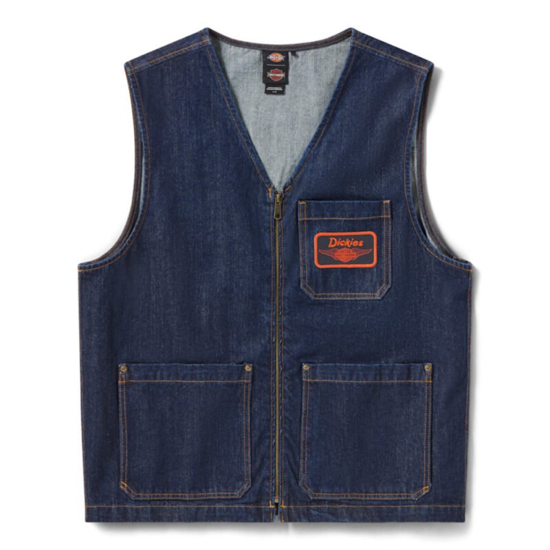 Denim Vest Dickies x Harley Davidson Denim Vest front view