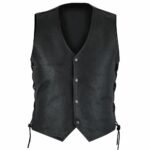 Vest Men's Plenty Leather Black