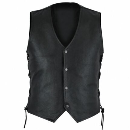 Vest Men's Plenty Leather Black
