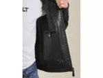 BMW Motorrad Schwabing Leather Motorbike Jacket Black - Image 13