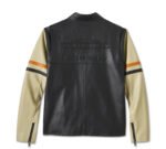 Harley-Davidson City Limits Leather Jacket - Colorblock - Harley Black & Pale Khaki: 97000-25VM - Image 2