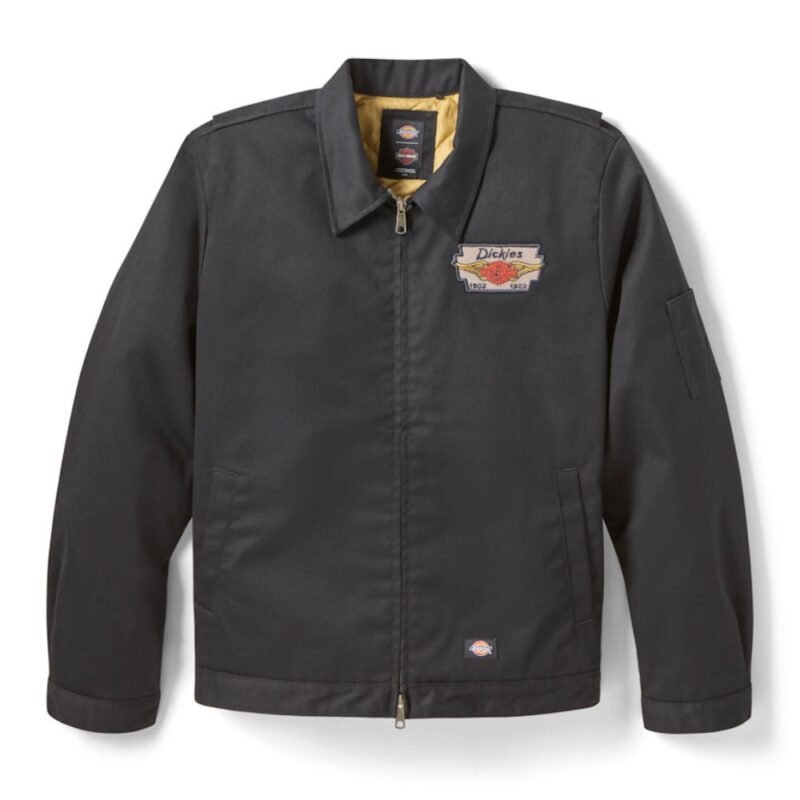 Dickies Harley Davidson Eisenhower Jacket Black front view