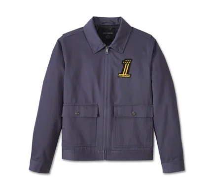 Harley Davidson Racer Jacket Ombre Blue – back view
