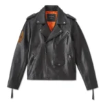 Harley Davidson Burning Leather Jacket – back view
