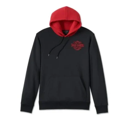 Harley Davidson Flying Eagle Hoodie Black – back view