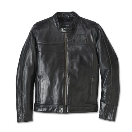 Harley Davidson Flex Cafe Racer Jacket Black – front view