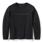 Harley Davidson Deflector Fleece Jacket Harley Black – front view