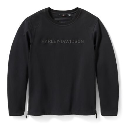 Harley Davidson Deflector Fleece Jacket Harley Black – front view