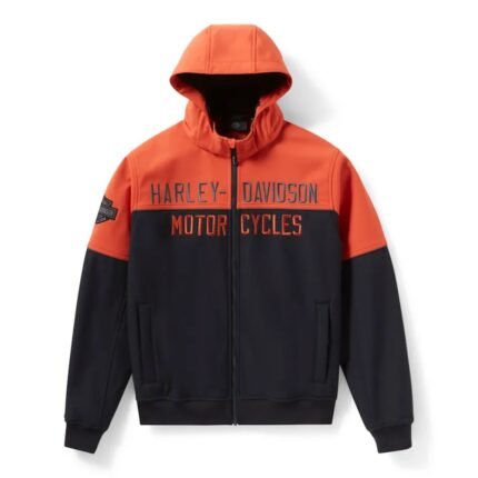 Harley Davidson Idyll Colour Jacket Harley Black/Vintage Orange – front view