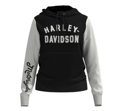 Harley Davidson Winding Roads Hoodie Black – front view