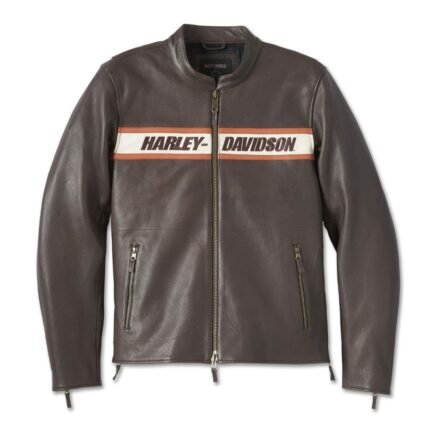 Harley Davidson Mens Victory Lane Jacket Java – front view