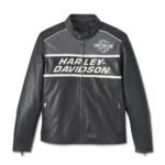 Harley Davidson Factory Leather Jacket Black Beauty – front view