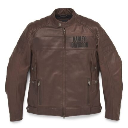 Harley Davidson 120th Triple Vent Jacket Coffee Bean – front view