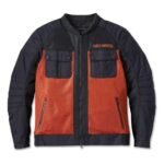 Harley Davidson Zephyr Zip-Out Jacket Vintage Orange – front view