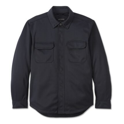 Harley Davidson Mens Mesh Shirt Jacket Harley Black – front view