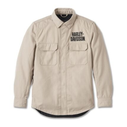 Harley Davidson Mens Operative Jacket Vintage Khaki – front view