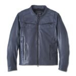 Harley Davidson Capitol Leather Jacket Ombre Blue – front view