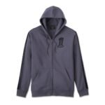 Harley Davidson Racer Zip Up Hoodie Ombre Blue – front view