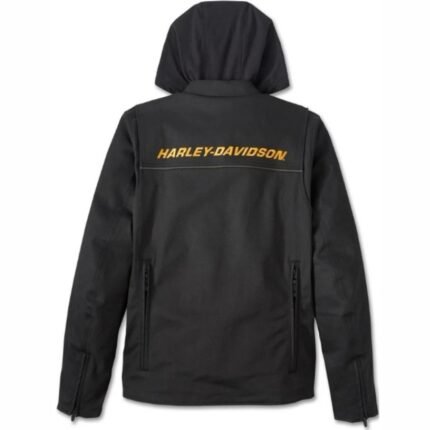 Harley Davidson Unison 3 in 1 Jacket Harley Black – front view