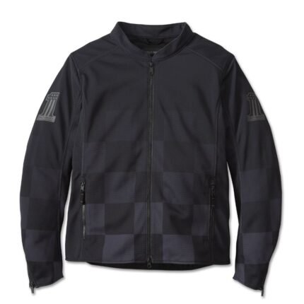 Harley Davidson Zephyr Grey Mesh Jacket Harley Black – front view