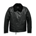 Harley Davidson Maverick Leather Jacket Black – front view