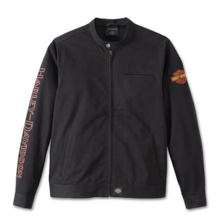 Harley Davidson Whiplash Jacket Black – front view