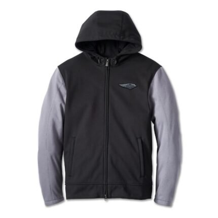 Harley Davidson 120th Fleece Jacket Black/Quiet Shade – front view