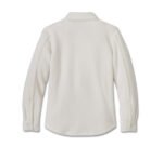 Harley Sherpa Shirt Jacket Cloud Dancer – back view